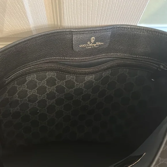 Gucci Supreme Sherry Line Tote Bag - Black - Picture 8 of 11